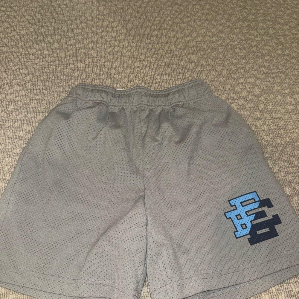 Eric Emanuel Gray Mesh Athletic Shorts